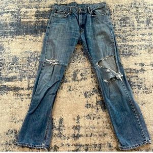 Levi 505 Jeans Worn